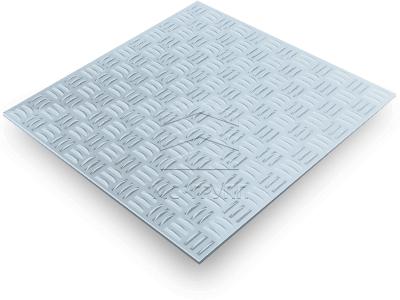 Лист алюминиевый рифлёный 4×1200×3000мм «Квинтет», марка АМГ2Н2