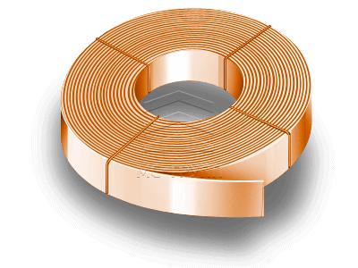 Лента медная 2.44×80мм, марка М1м