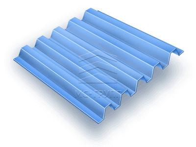Профнастил окрашенный с порошковым покрытием С21-1000×0.75 толщина 0.75мм